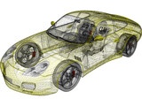 Porsche 911 Carrera 4S (2002) 3D Model
