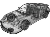 Porsche 911 Turbo (2000) 3D Model