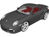 Porsche 911 Turbo (2007) 3D Model preview