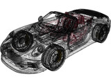Porsche 911 Carrera GTS Convertible (2022) 3D Model