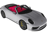 Porsche 911 Carrera GTS Convertible (2022) 3D Model