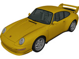 Porsche 911 Carrera RS (1995) 3D Model preview