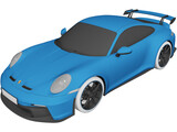 Porsche 911 GT3 (2022) 3D Model preview