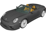 Porsche 911 Speedster Heritage (2019) 3D Model preview