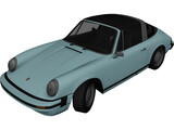 Porsche 911 Targa 930 (1974) 3D Model preview