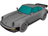 Porsche 911 Turbo (1977) 3D Model preview