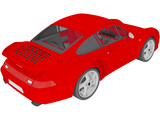Porsche 911 Turbo (1995) 3D Model