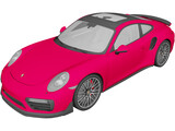 Porsche 911 Turbo S (2016) 3D Model preview