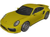 Porsche 911 Turbo S (2016) 3D Model preview