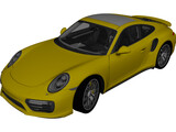 Porsche 911 Turbo S (2016) 3D Model preview