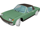 Porsche 914-6 (1970) 3D Model preview
