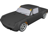 Porsche 914 GT 3D Model preview