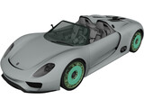Porsche 918 Spyder (2011) 3D Model preview