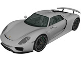 Porsche 918 Spyder (2015) 3D Model preview