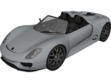 Porsche 918 Spyder Concept 3D Model preview