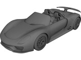 Porsche 918 Spyder Concept 3D Model preview