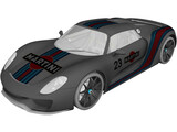 Porsche 918 Spyder Martini (2013) 3D Model preview