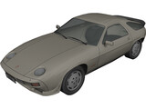 Porsche 928 S 3D Model preview
