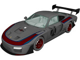 Porsche 935 (2019) 3D Model preview
