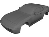 Porsche 944 Body 3D Model preview