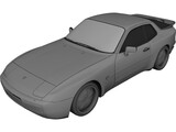 Porsche 944 Turbo (1985) 3D Model preview