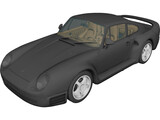 Porsche 959 (1987) 3D Model preview
