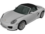 Porsche Boxster Spyder (2011) 3D Model preview