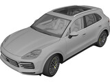 Porsche Cayenne S (2018) 3D Model preview