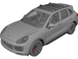 Porsche Cayenne Turbo (2014) 3D Model preview