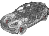 Porsche Cayenne Turbo (2014) 3D Model
