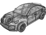Porsche Cayenne Turbo Coupe (2019) 3D Model