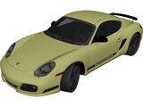 Porsche Cayman R (2012) 3D Model preview