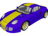 Porsche Cayman S (2006) [Tuned] 3D Model preview
