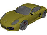 Porsche Cayman S (2013) 3D Model preview
