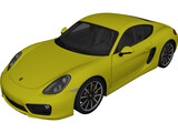 Porsche Cayman S (2014) 3D Model preview