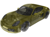 Porsche Cayman S (2014) 3D Model