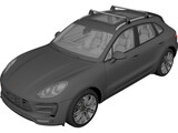 Porsche Macan Turbo (2014) 3D Model preview