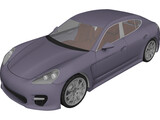 Porsche Panamera (2010) 3D Model preview