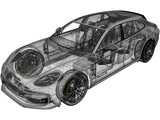Porsche Panamera 4 E-Hybrid Sport Turismo (2021) 3D Model