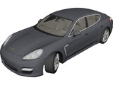 Porsche Panamera Turbo S (2012) 3D Model preview