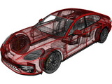 Porsche Panamera Turbo S (2021) 3D Model