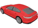 Porsche Panamera Turbo S (2021) 3D Model