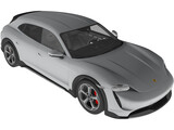 Porsche Taycan 4S Cross Turismo (2021) 3D Model
