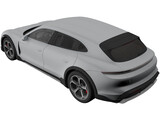 Porsche Taycan 4S Cross Turismo (2021) 3D Model