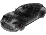 Porsche Taycan 4S Cross Turismo (2021) 3D Model