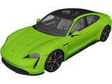 Porsche Taycan Turbo S (2020) 3D Model preview