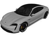 Porsche Taycan Turbo S (2020) 3D Model preview