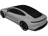 Porsche Taycan Turbo S (2020) 3D Model