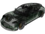 Porsche Taycan Turbo S Cross Turismo (2021) 3D Model
