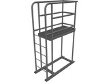 Portable Well Access Mini Deck 3D Model preview
